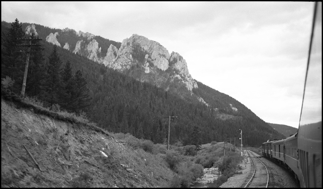 View from Train No. 25, North Coast Limited west bound near Chestnut, MT