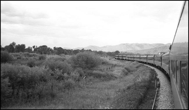View from Train No. 25, North Coast Limited west bound near Cardwell, MT