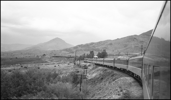 View from Train No. 25, North Coast Limited west bound near Butte, MT