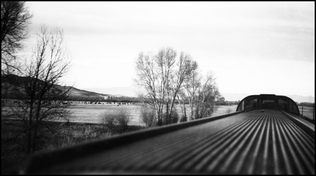 View from the dome car on NP Train No. 26, near Cardwell, MT.