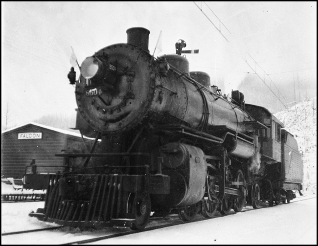 MILW 8105, 2-8-2 outside Falcon station