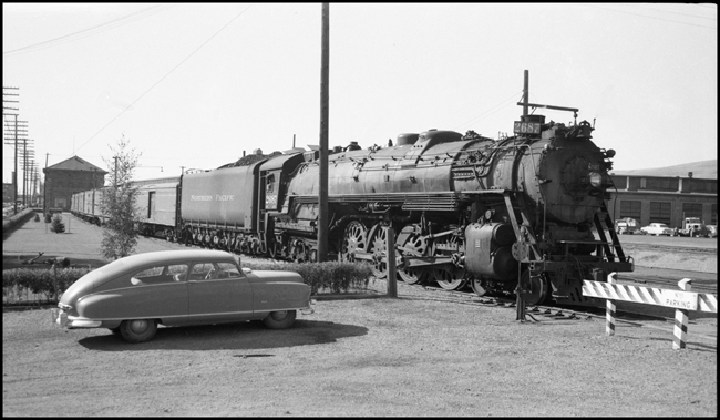 Train 2nd No. 2 with NP 2687, Class A-5 at Missoula Depot.