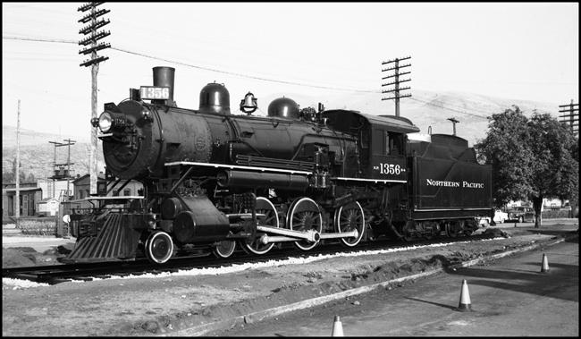 NP 1356 4-6-0 Class S-4 set up on new Missoula, MT display.