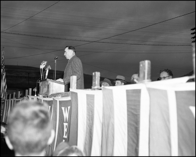 Probably Mr. Toole speaking at the dedication of NP 1356 display in Missoula, MT