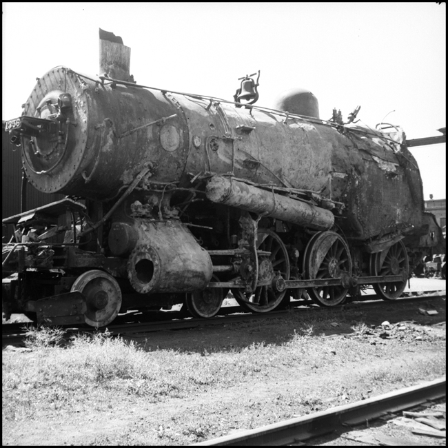 NP 1356, 4-6-0 10-Wheeler Class S-4 after wreck at Missoula, MT.