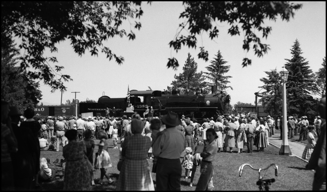 Dedication of the 4-6-0 Class S-4 NP 1382 display at Helena, MT.