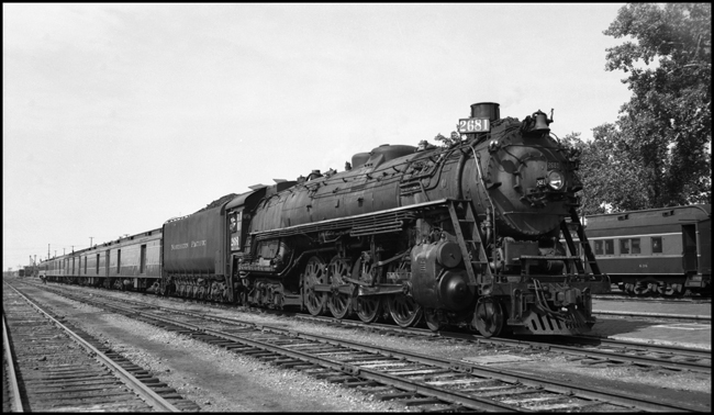 NP 2681, 4-8-4 Class A-5, east bound with No. 4 the Alaskan at Glendive, MT.