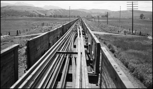 A rail train near Garrison, MT