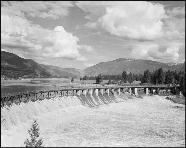 Dam at Thompson Falls, MT.