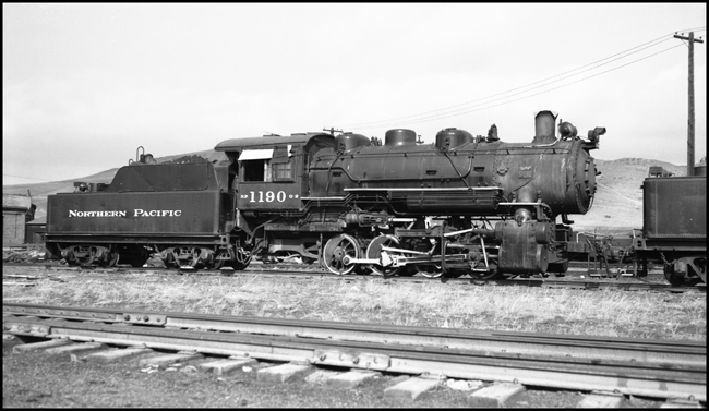 NP 1190, Class G-2 on storage track east of Livingston roundhouse. 