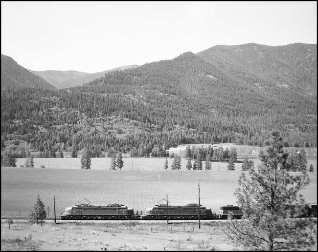 Milwaukee Road train No. 264 east of Alberton, MT.