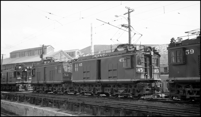 BAP 45, electric locomotive at Anaconda, MT.