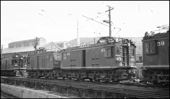 BAP 45, electric locomotive at Anaconda, MT.