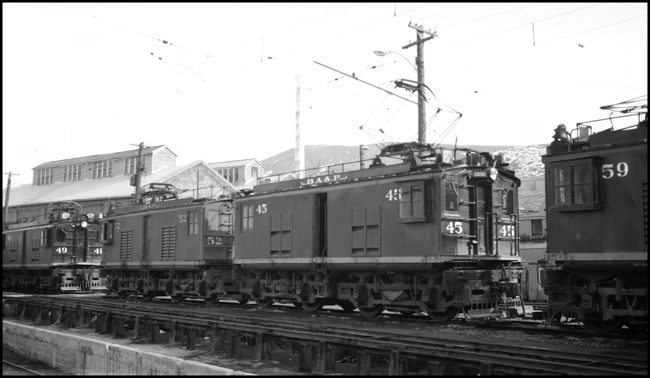 BAP 45, electric locomotive at Anaconda, MT.