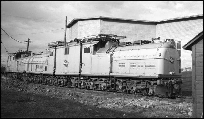 MILW E-4 electric locomotive at Deer Lodge, MT.