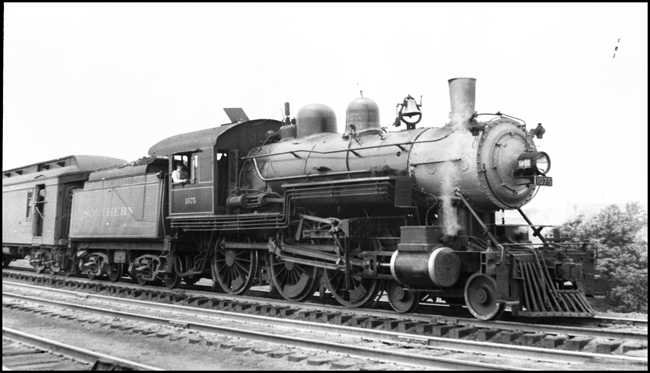 Southern Railway 1075 at Greenville, South Carolina.