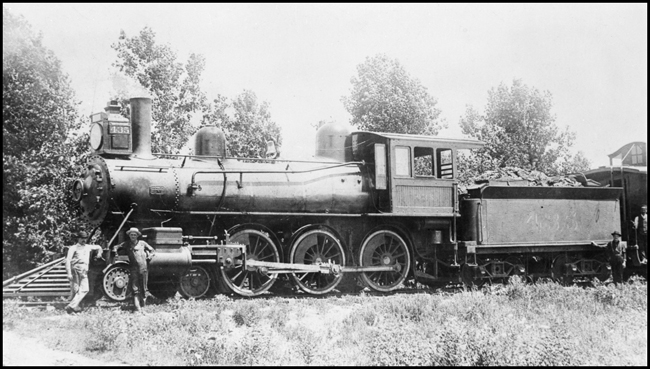 ATSF 435 at Dodge City, KS with Bill Thompson and Walt Adams