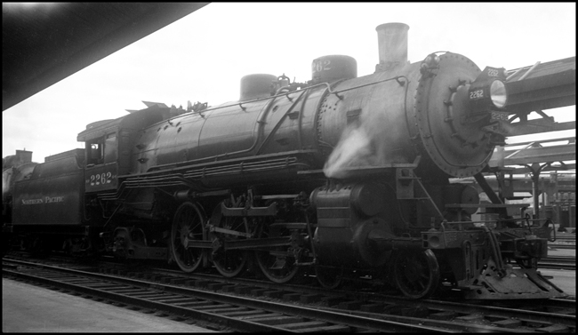 NP Class Q-6 4-6-2 Pacific no.  2262 awaits its train in Portland, OR, Union Station.