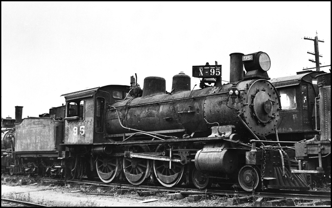NWP 95, 4-6-0 locomotive at Tiburan, CA.