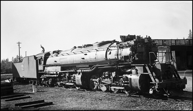 WP 258 mallet locomotive at Portola, CA.