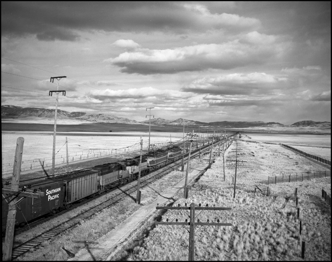 MILW train No. 264 with electric and Diesel power near Vendome, MT