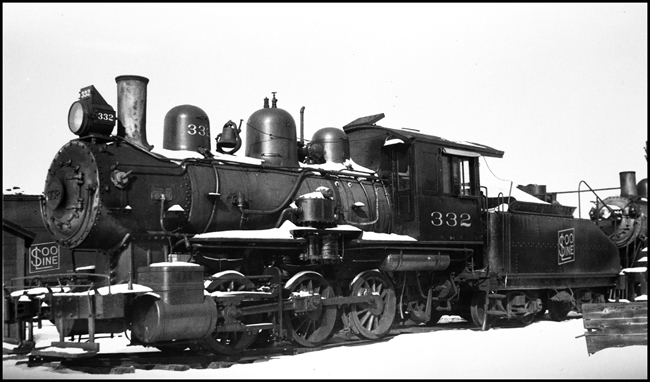 SOO 332, 0-6-0 locomotive at Superior, WI.