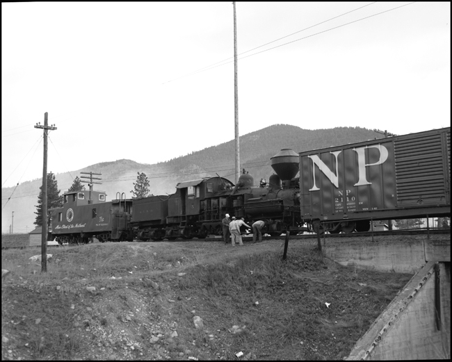 The diagnosis must precede the cure, and train crew and road foreman of engines are examing the patient now.  The locomotive appears to be running a fever, at least around the bearings on the lead truck.