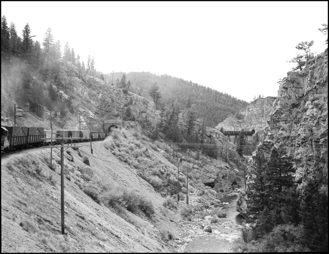 Looking back to the west from MILW E 21 east of Eagle Nest, MT.