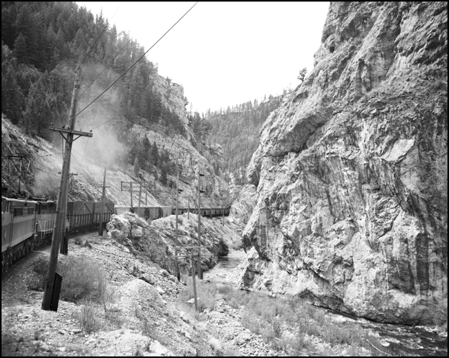 Looking back to the west from MILW E 21 east of Eagle Nest, MT.