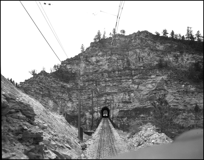 A view from MILW 104C, an EMD F7A, west bound near Eagle Nest, MT. tunnel.