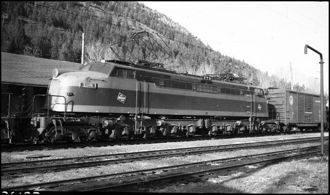 MILW E79 electric locomotive at Alberton, MT