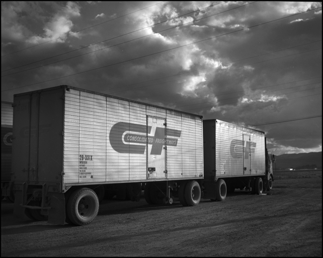Consolidated Freightways Trucks at Missoula, MT.