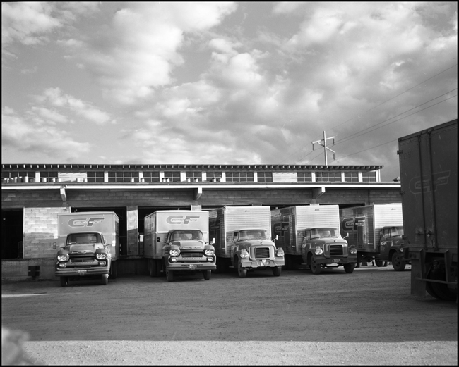 Consolidated Freightways Trucks at Missoula, MT.