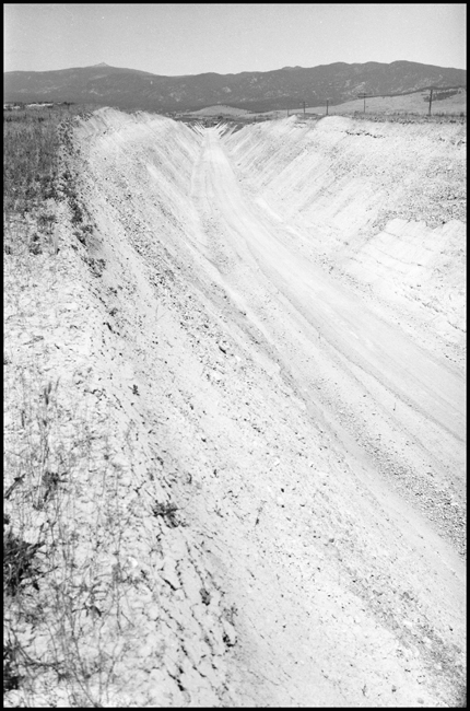 NP RR construction cut near Grass Valley, MT.