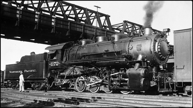 NP # 1172, Class G-1 locomotive in St Paul, MN, Serial number 258