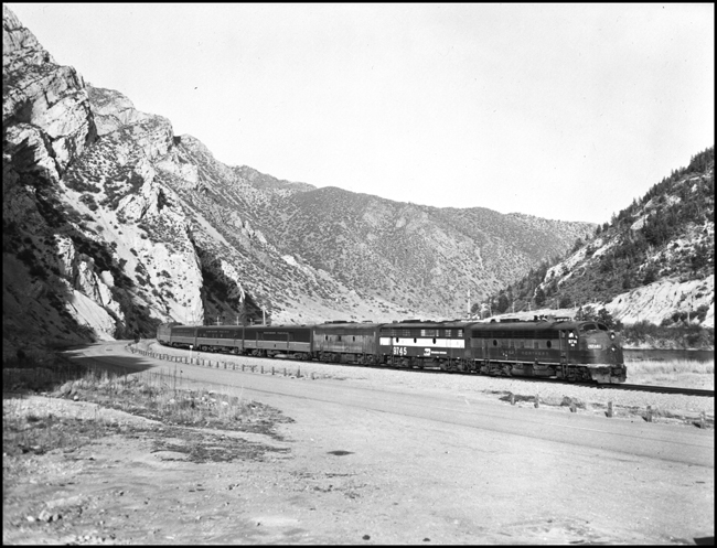 Last run of BN Train No. 25, with lead unit BN 9714,  near Lime Spur, MT.  Crew was Nelson and Rabben