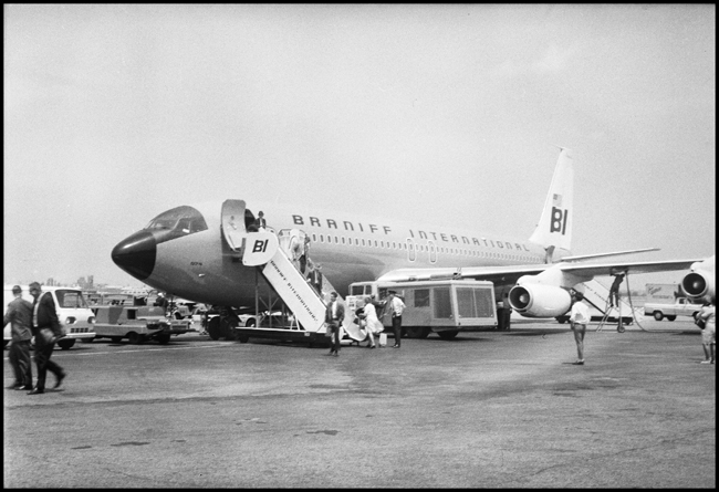 Braniff Airplane at Dallas, TX