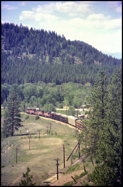 MILW X 3004-3016-3012 W west of Nine Mile, MT.