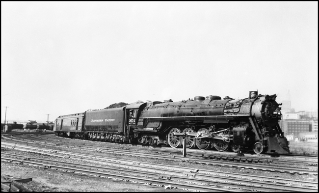 NP 1st No. 1 passenger train with engine No. 2674, Class A-4 at St Paul Union Station