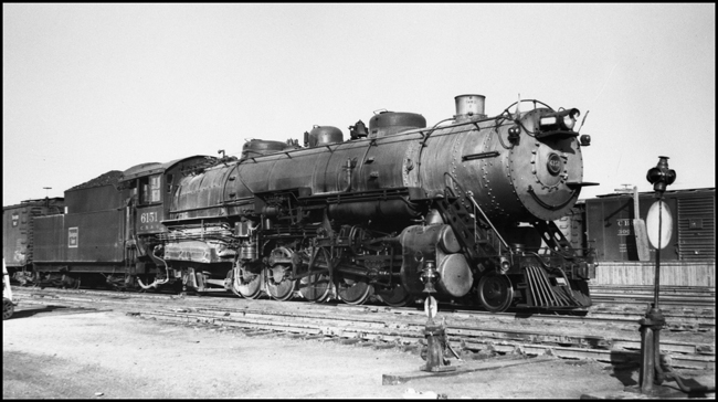 Chicago Burlington & Quincy Railroad #6151 at Billings, Montana.