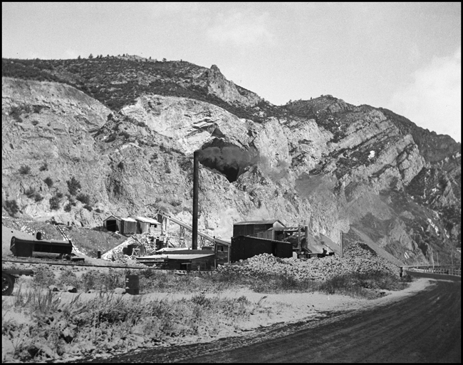 The lime plant at Lime Spur, Montana.