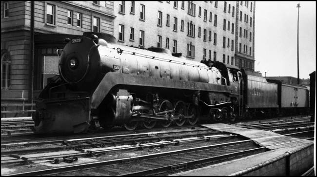 Canadian Pacific Railway 5929, a 2-10-4 at Calgary, Alberta.