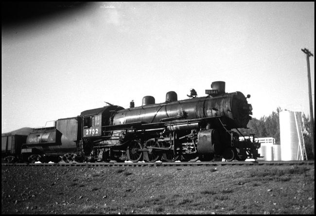 Trackside bulk tanks used to be a feature at trackside in every town, and a source of railroad revenue, as gasoline and fuel oil arrived by tank car.  There are no tanks on the Sun Valley mixed today, but we can expect asome as winter draws closer.