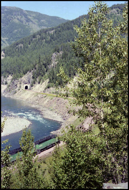 BN X6402E east of Belton, MT