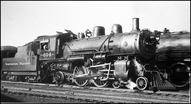 The NP owned only six Atlantic types, and they were kept in the flatlands on fast and short passenger trains like the daytime runs from Saint Paul to Duluth.  This N-1 class was built by Baldwin in 1909.