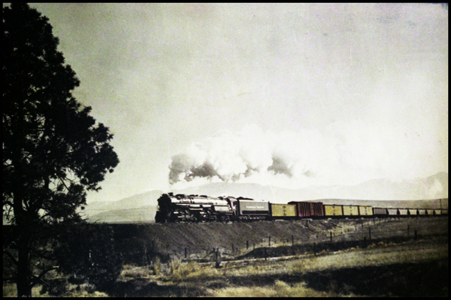 NP X5141W freight train, with NP 5141, Class Z-8,  making its first trip, west of DeSmet, MT.