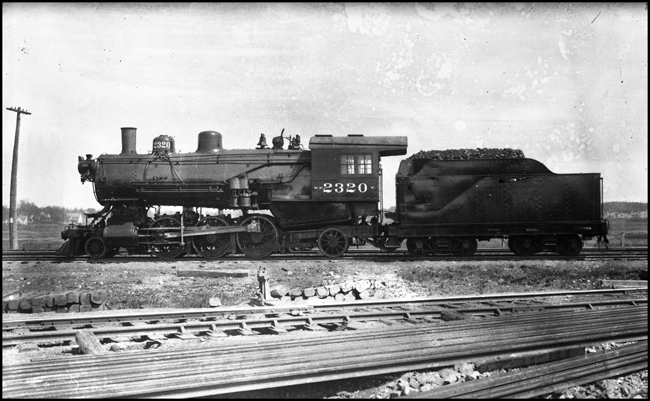 NP 2320, Class T, photographed by Iles at Brainerd, for Mechanical Department's Motive Power Book.
