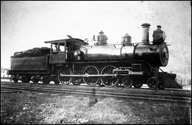 NP 626, Class E-3 locomotive later renumbered to NP 356 at unknown location.