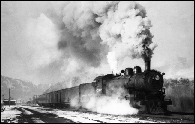NP Train No. 288 with NP 2164, Class Q-3 With Engine crew of Bodack and Murphy leaving Garrison, MT.
