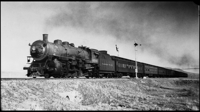 NP 2nd No. 1 pulled by NP 1741, Class W-3.  Train was carrying CCC personnel. 